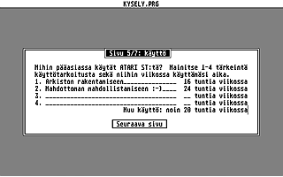 Kysely — screenshot 1